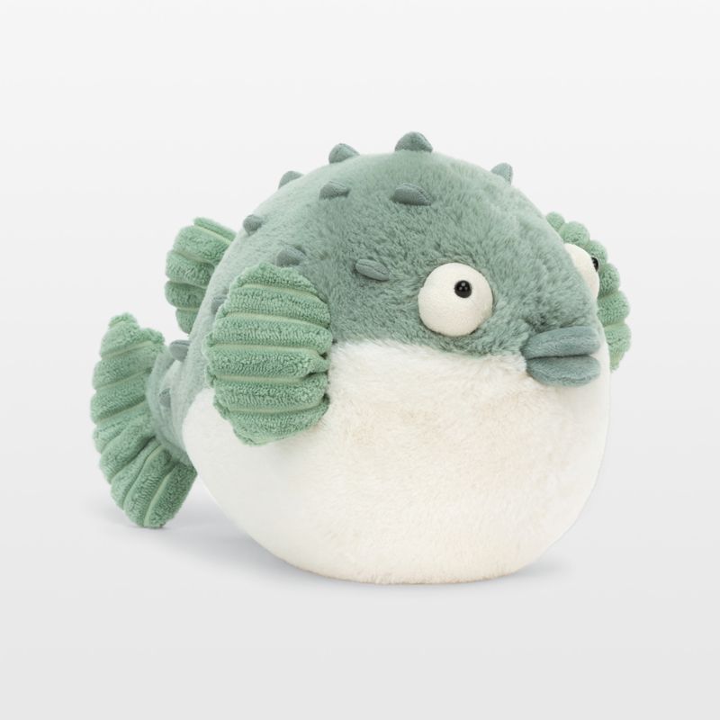 Jellycat Pacey Puffer Fish Kids Stuffed Animal | Crate & Kids | Crate & Barrel