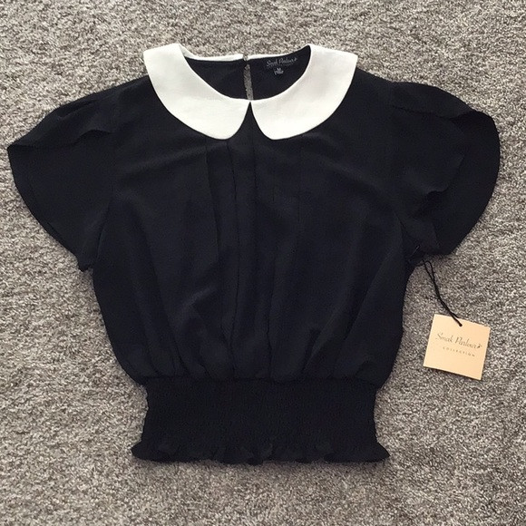 ADORABLE BLOUSE WITH SMOCKED WAIST - MEDIUM NWT | Poshmark