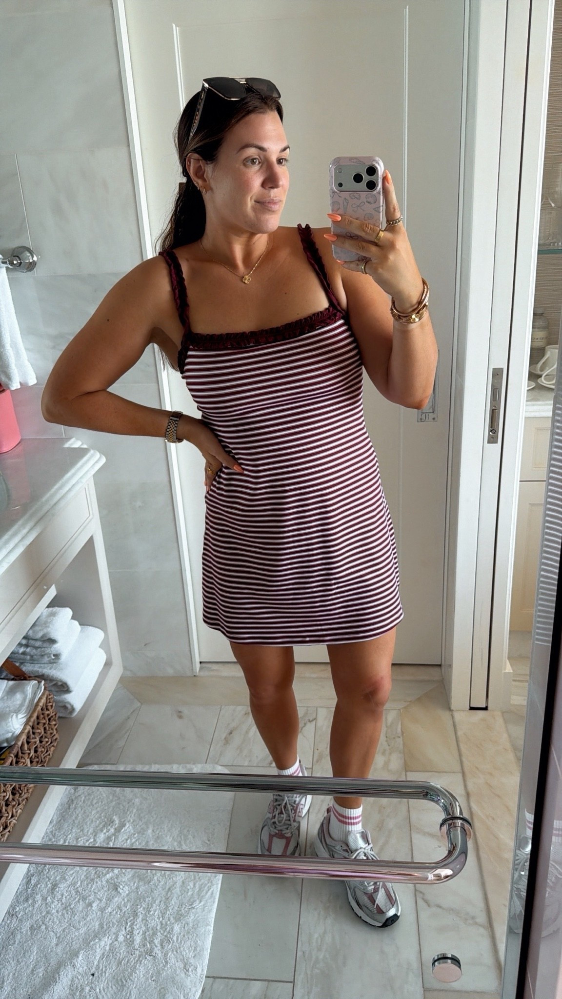 curvy midsize athleisure outfits for taking my kids to the park! wearing size large in dress. has built in bra + shorts!

#LTKSeasonal #LTKMidsize #LTKActive