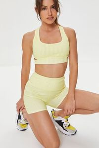 Gingham Racerback Sports Bra | Forever 21 (US)