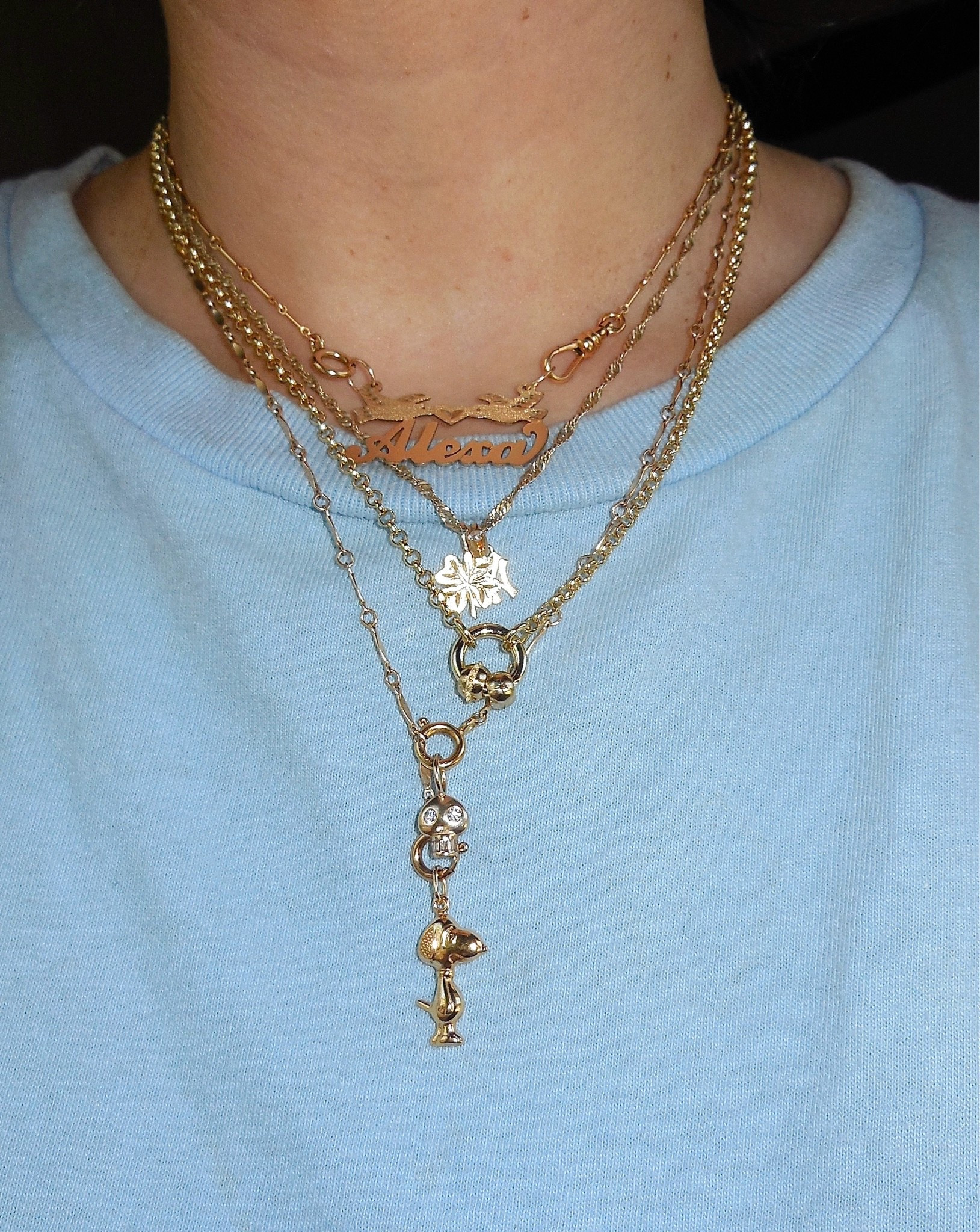 Necklace stack 

14k gold nameplate and “oh shit” charm are from Yeah it’s Jewelry. Lariat from Brave Daughters Jewelry.

#affordablejewelry
#finejewelry
#14kgoldnecklace
#jewelryinspo #necklaces #necklaceinspo
#necklacestack #jewelrystack #etsyjewelry #amazonjewelry
#LTKFindsUnder50
#LTKFindsUnder100
#LTKGiftGuide