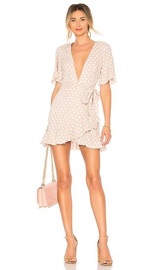 MAJORELLE Portia Dress in Taupe | Revolve Clothing (Global)