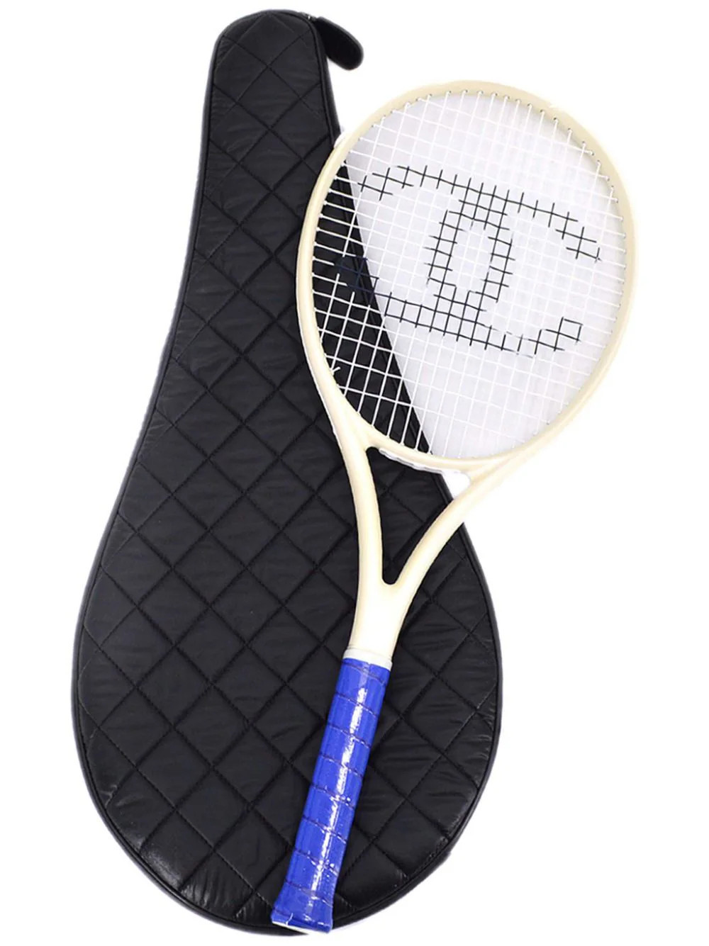 CHANEL Pre-Owned 1990-2000s Sport Line tennis racket storage bag - White | Farfetch Global