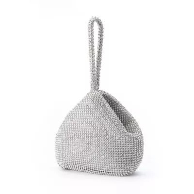 Lady Couture Women's Bling, Rhinestone Covered Handle Bag, Silver | Belk