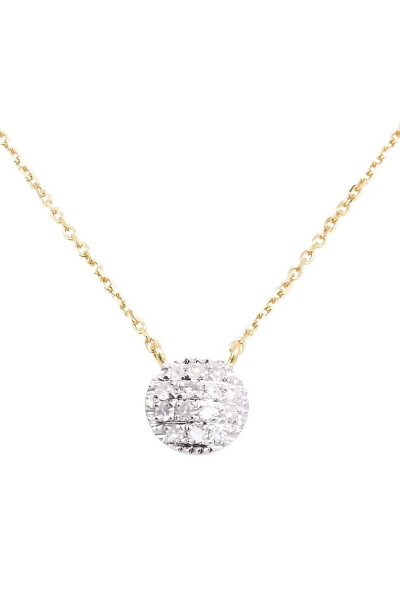 Dana Rebecca Designs 'Lauren Joy' Diamond Disc Pendant Necklace | Nordstrom | Nordstrom