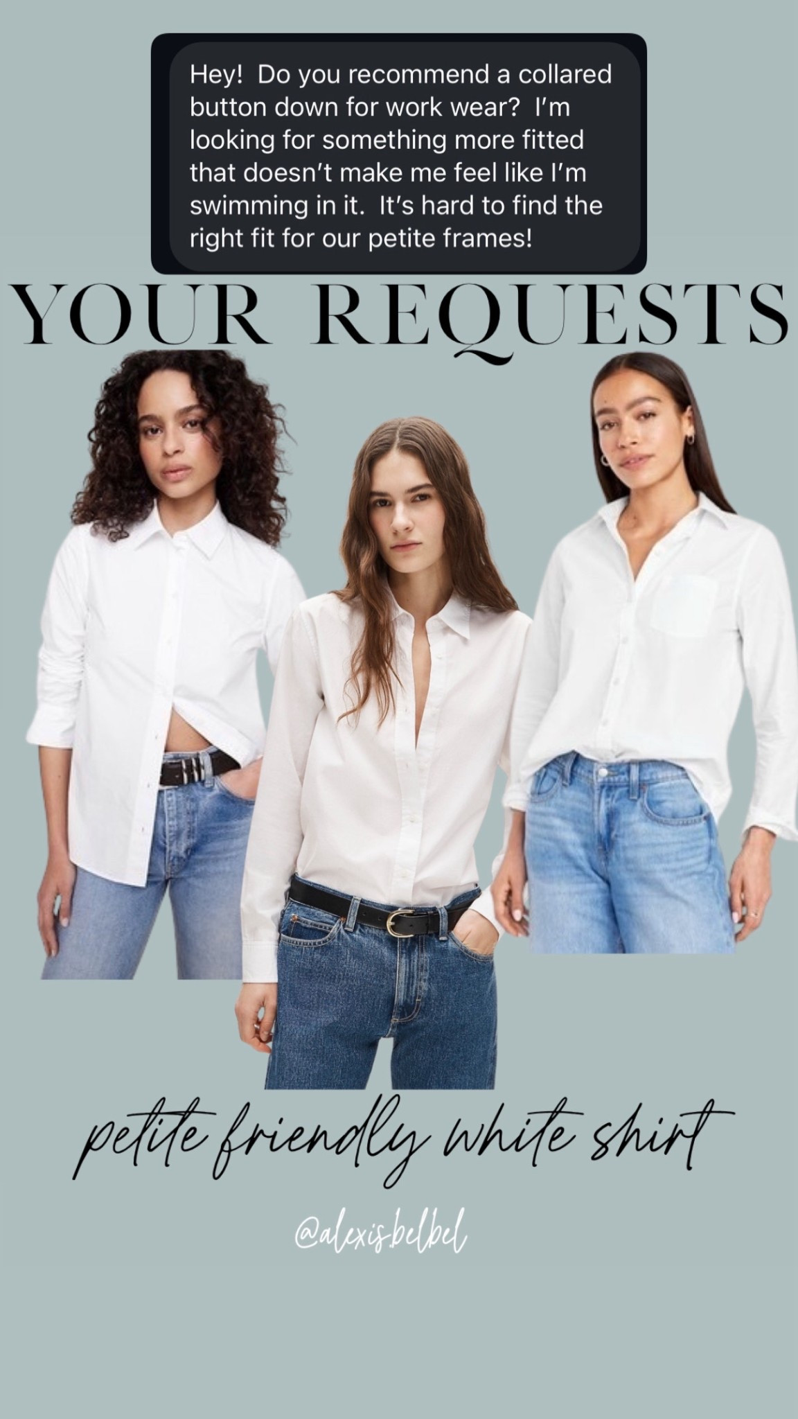 White button down shirts petite friendly 

#LTKOver40 #LTKootd #LTKPetite