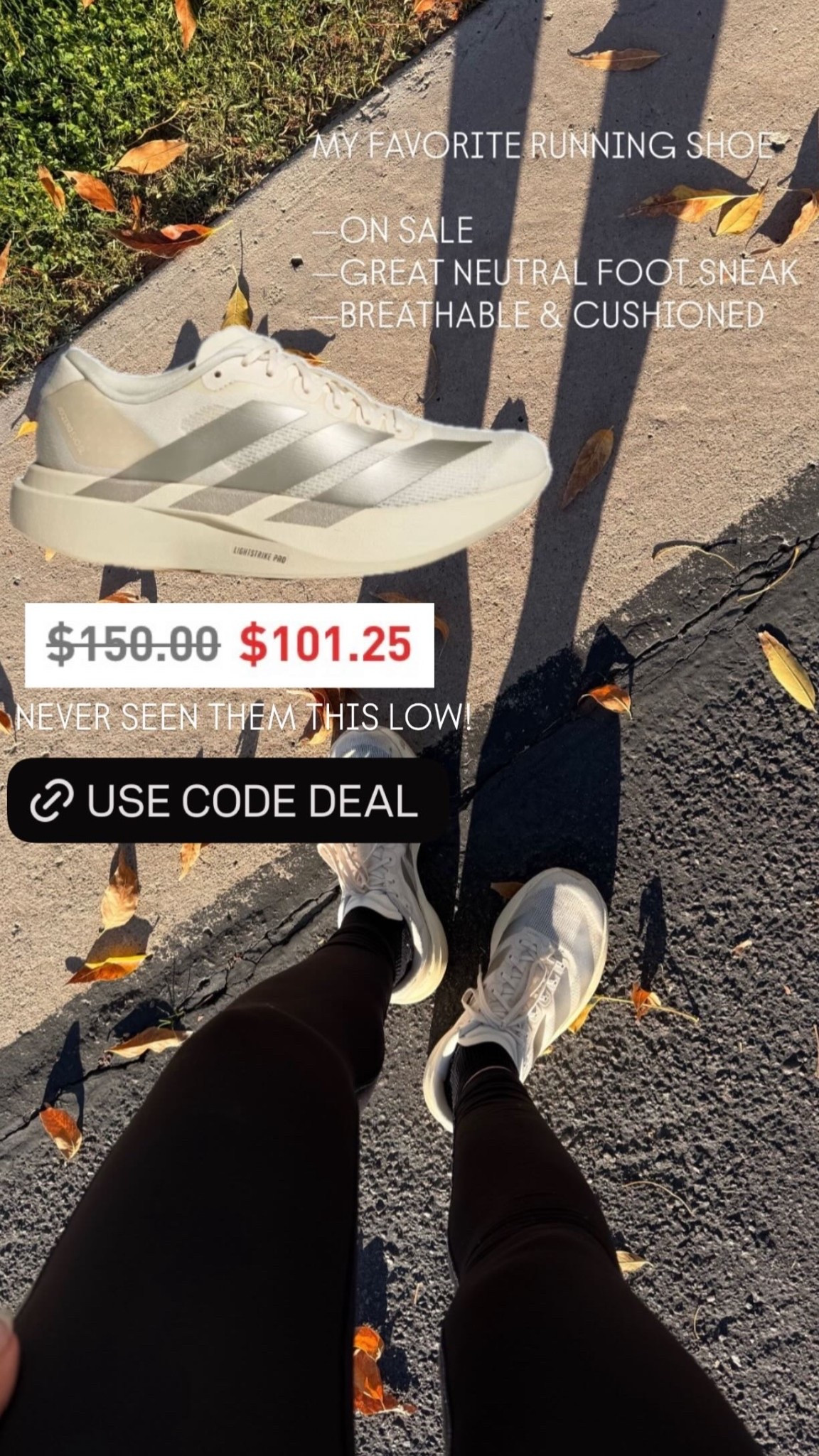 Adidas Evo sneaker on sale with code DEAL  // 25% off ADIDAS SELECT STYLES

ADIDAS SALE
ACTIVE 
RUNNING SHOES


#LTKfitnessgoals #LTKActive #LTKmorningroutine