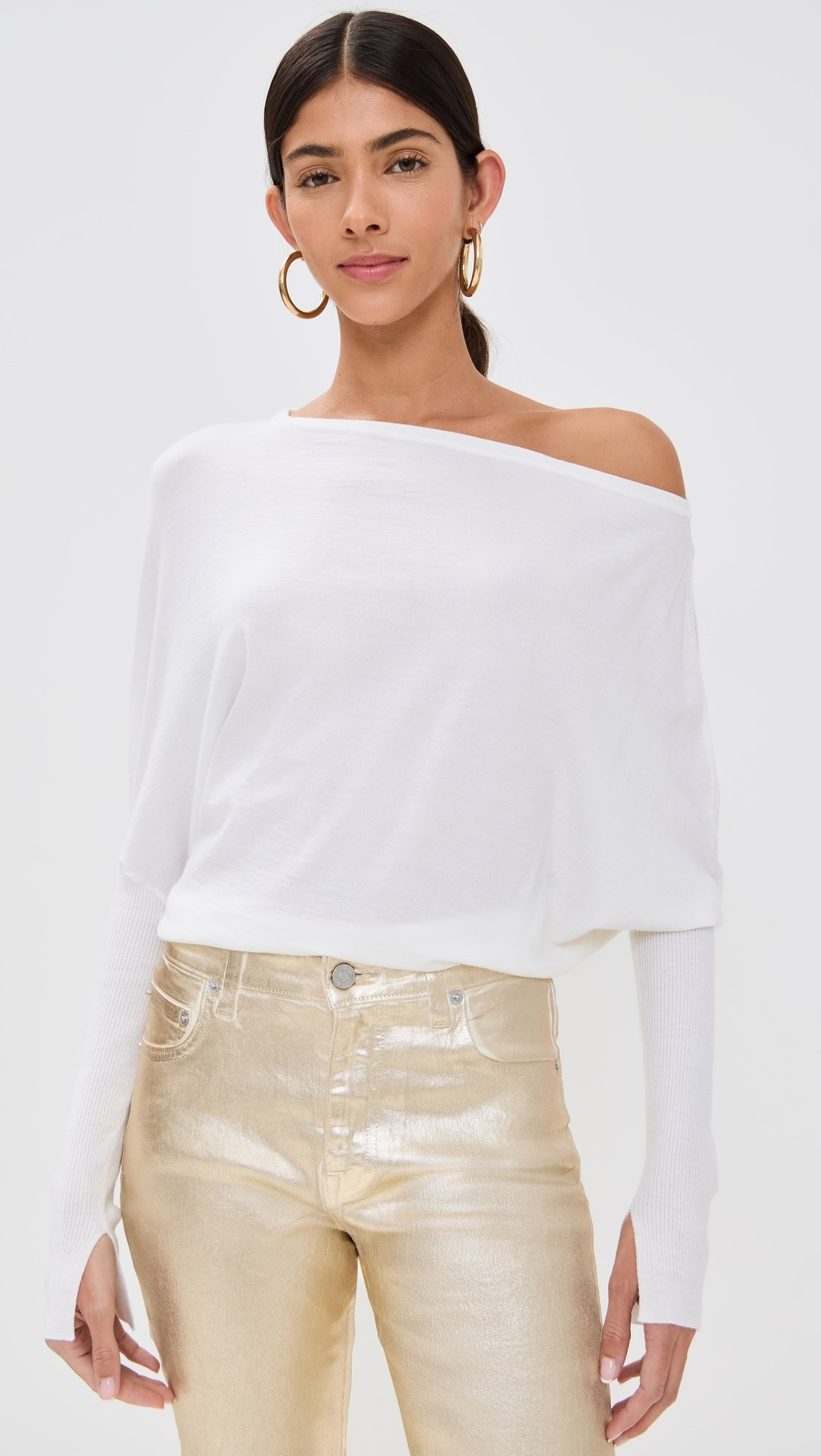 Lavina Draped Off Shoulder Sweater | Shopbop