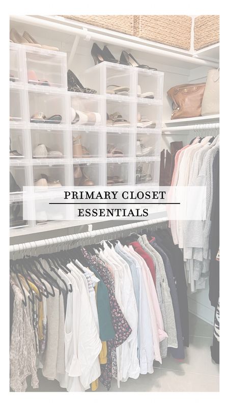 A small collection of closet essentials that will help simplify your routine! Giving every item a place to go back to helps give you and your space a system that is user-friendly and easy to keep up with. #closetmakeover #organizingcloset #closetcontainers

#LTKfamily #LTKfit #LTKhome