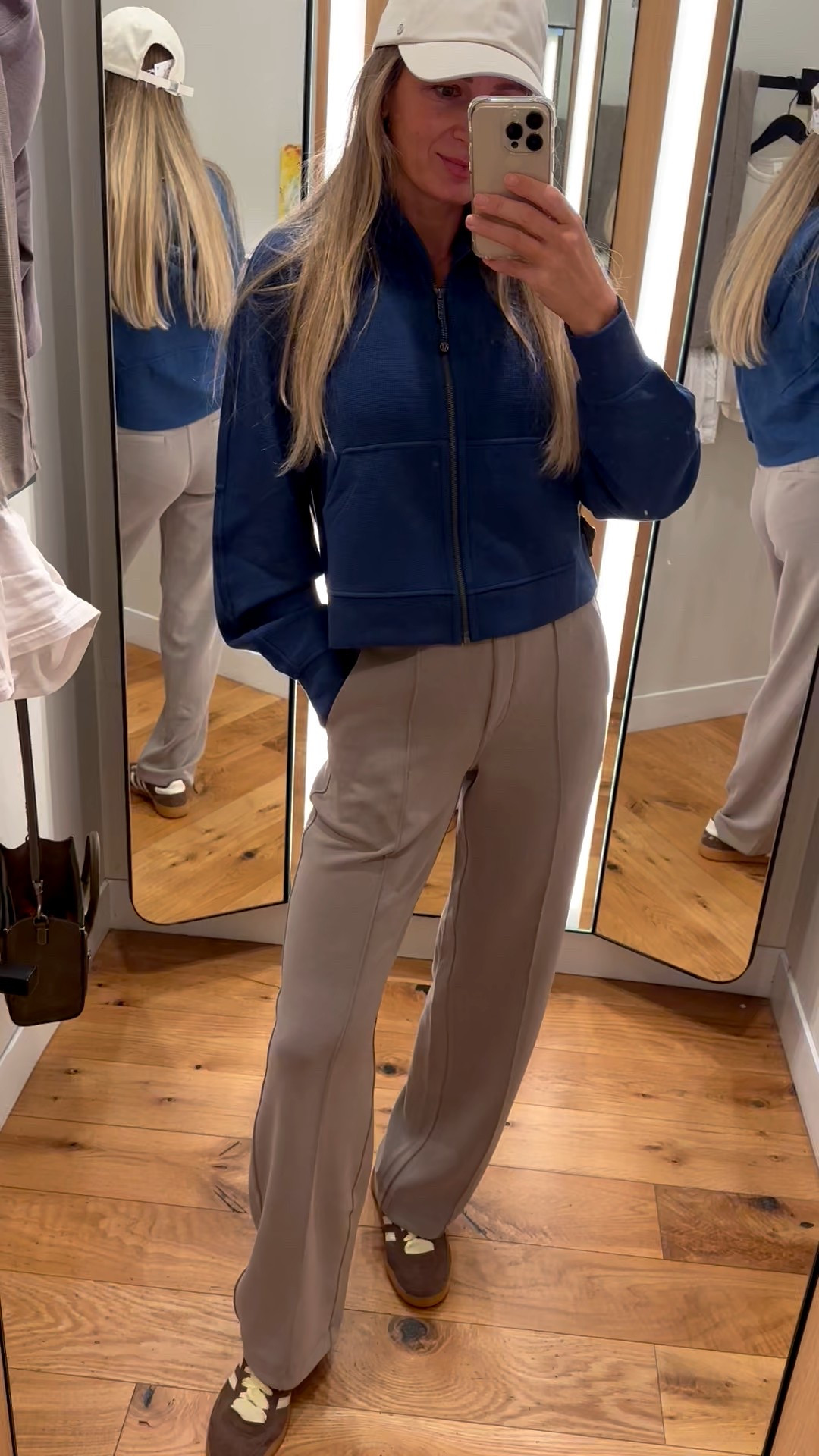 Sorry for the mismatch, the store didn’t have the matching colors but I still need to share this Scuba WAFFLE jacket because it’s the best lululemon jacket I’ve ever tried on! It’s so soft and stretchy, I want to live in it ☁️ ✨ 🥰
It has matching pants too if you can score your size. I hope they restock! 

#lululemon #loungewear #athleisure #momfit #errands 
#scuba #waffle #hoodie #lulupicks

#LTKGiftGuide #LTKfitnessgoals #LTKmomlife