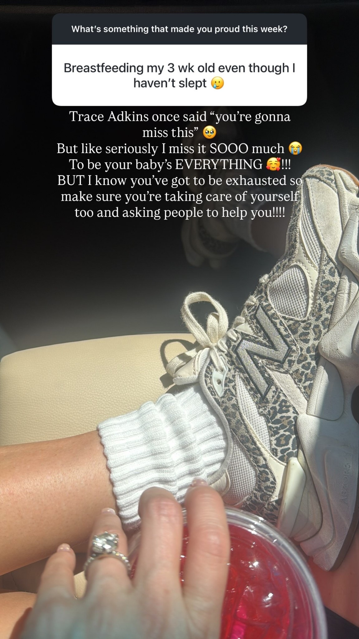 Trace Adkins once said “you’re gonna miss this” 🥹
But like seriously I miss it SOOO much 😭
To be your baby’s EVERYTHING 🥰!!!
BUT I know you’ve got to be exhausted so make sure you’re taking care of yourself too and asking people to help you!!!!