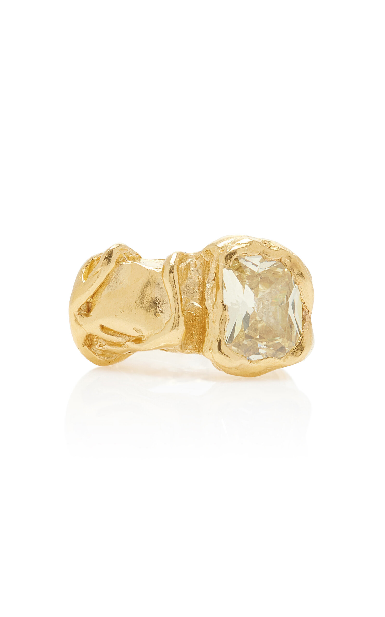 Vera 18K Gold-Plated Crystal Ring | Moda Operandi (Global)