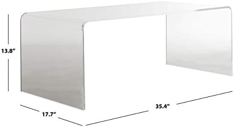 Safavieh Home Collection Atka Coffee Table, Clear | Amazon (US)