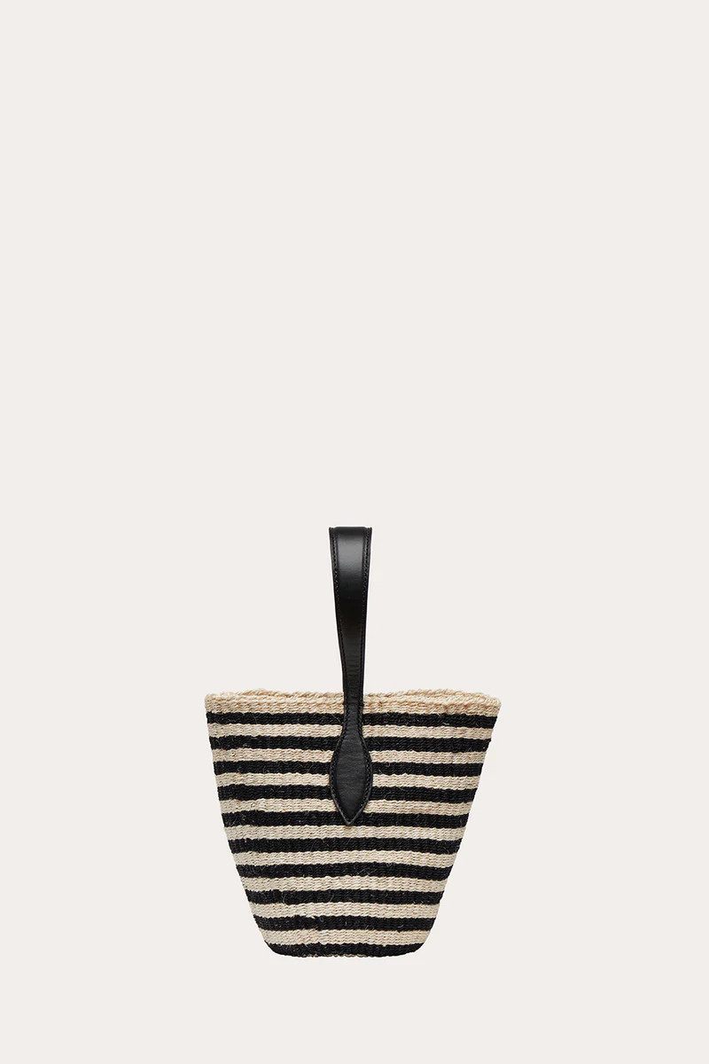 Single Handle Basket Black and Cream | LITTLE LIFFNER