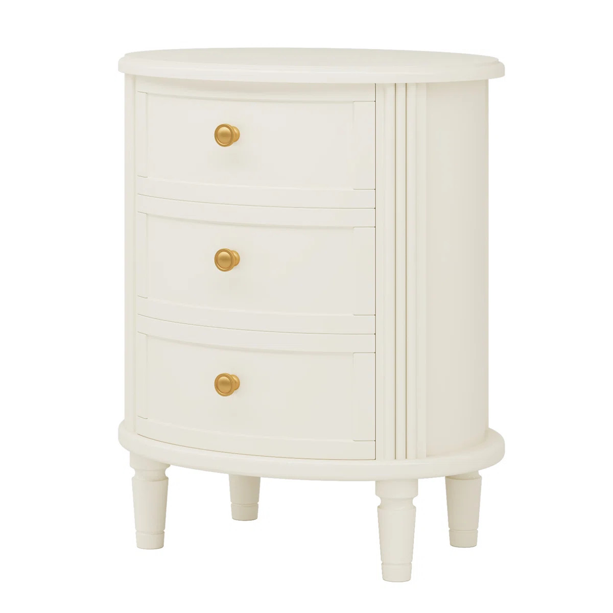 Nassar Solid Wood 3-Drawer Nightstand | Wayfair North America