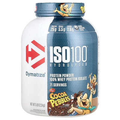 Dymatize, ISO100® Hydrolyzed Protein Powder, Cocoa Pebbles, 5 lb (2.3 kg) | iHerb