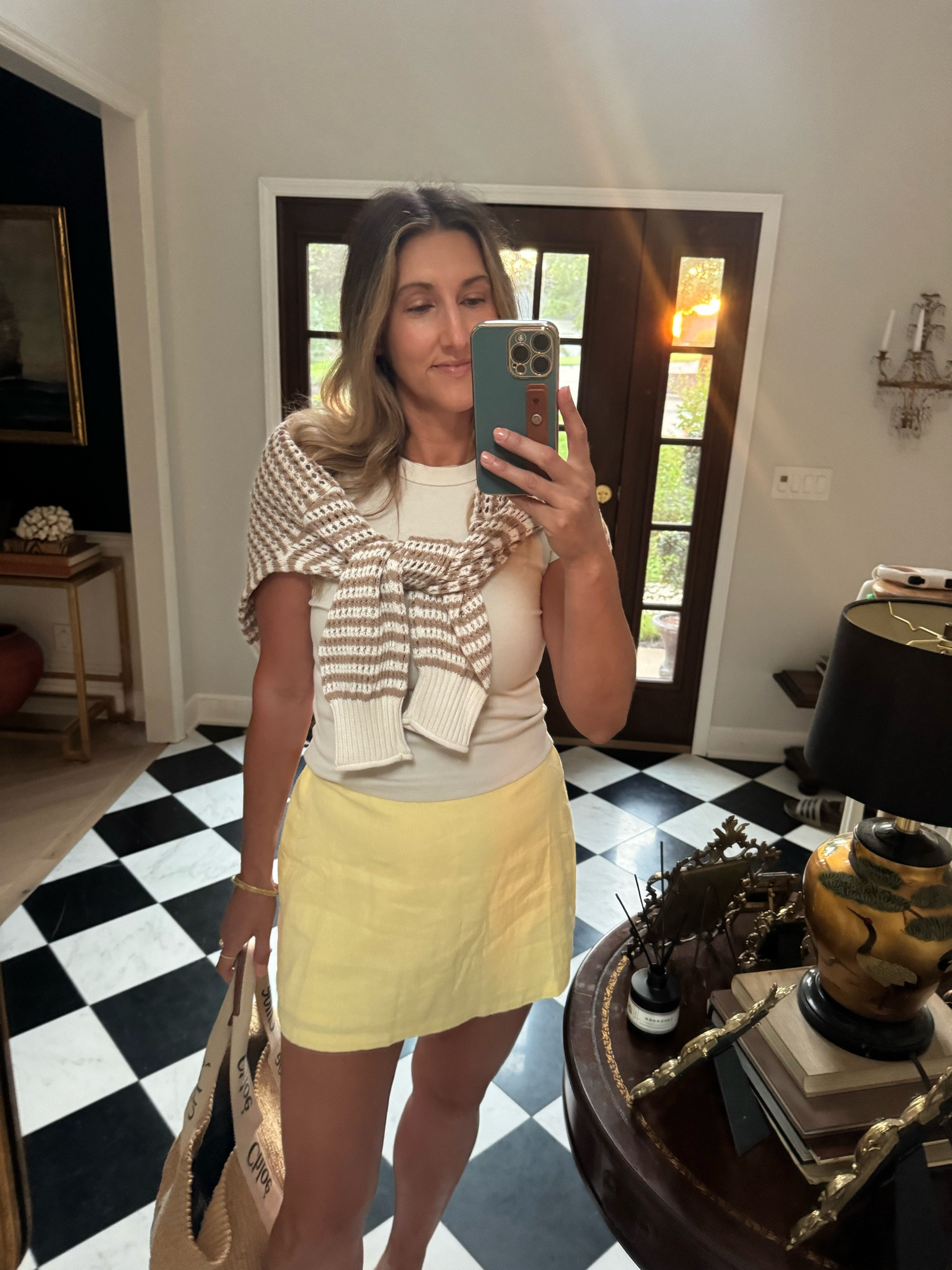 Wearing a Medium in skirt and top! Small in sweater. 

#LTKSeasonal #LTKgrwm #LTKootd