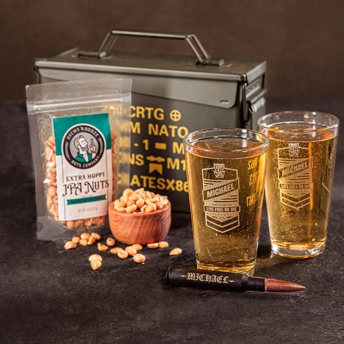 Personalized Pint Set Ammo Can | Man Crates