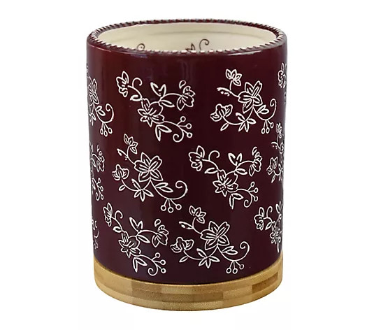 Temp-tations Lazy Susan Utensil Crock | QVC