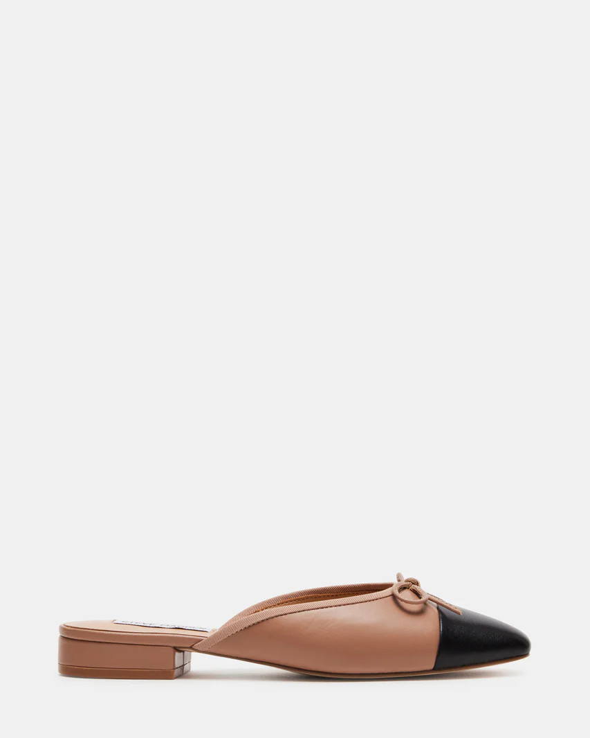 BESSIE Tan Leather Ballet Flat | Women's Flats | Steve Madden (US)