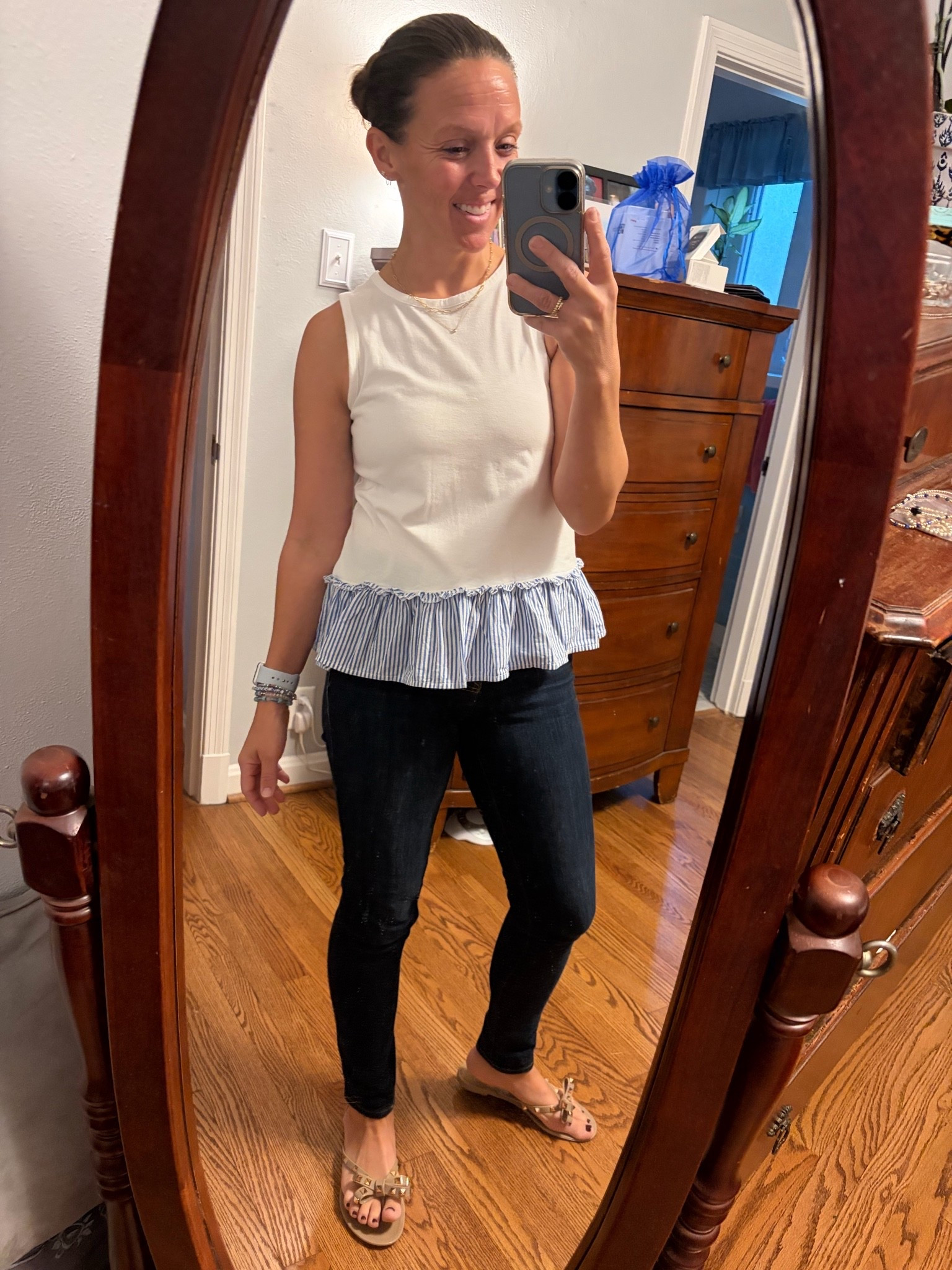 ON SALE , under $50 - These jeans are always an easy grab; comfy fit and tts, I wear them to school all the time.  


#LTKSaleAlert #teacheroutfit #sandals #bowsandals #jellysandals #skinnyjeans @gapstyle  #jeans
#LTKootd #LTKU #LTKOver40