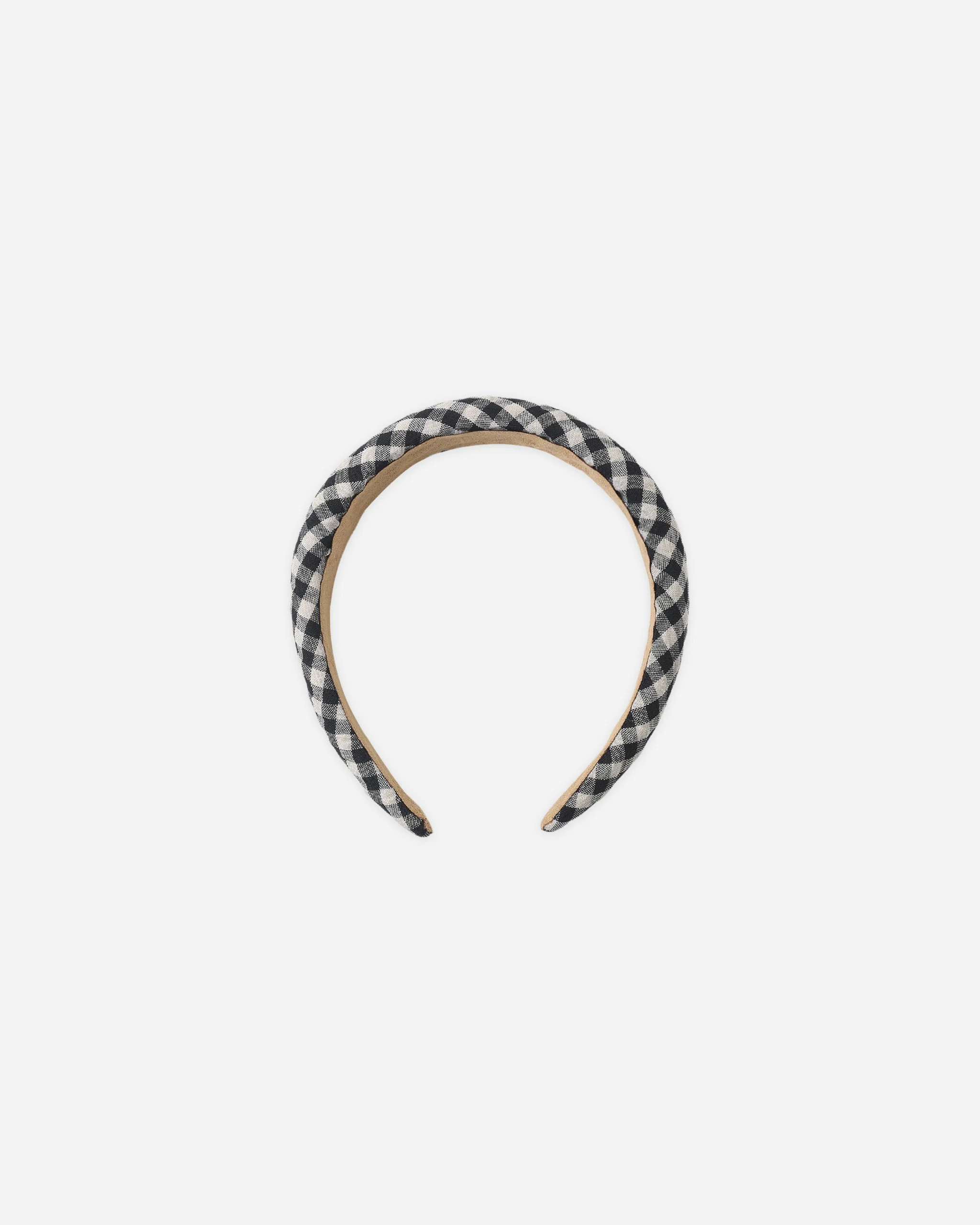 Padded Headband Black Check | Rylee + Cru