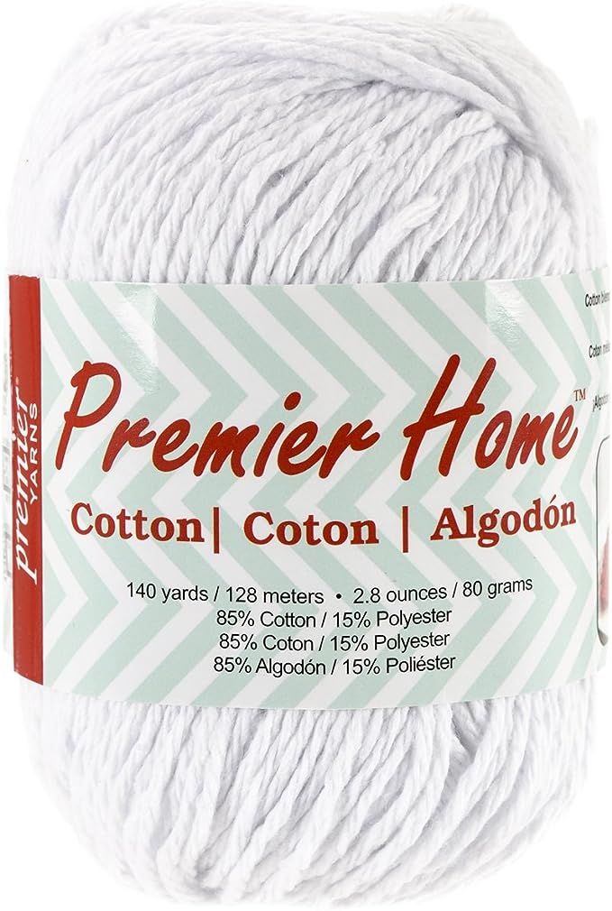 Premier Yarns Home Cotton Yarn, Solid White | Amazon (US)