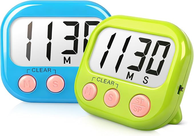 Classroom Timers for Teachers Kids Large Magnetic Digital Timer Teacher Supplies 2 Pack-Blue Gree... | Amazon (US)