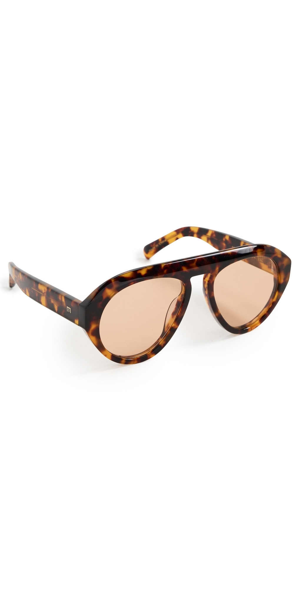Elisa Johnson Val Sunglasses Brown Tortoise One Size | Shopbop