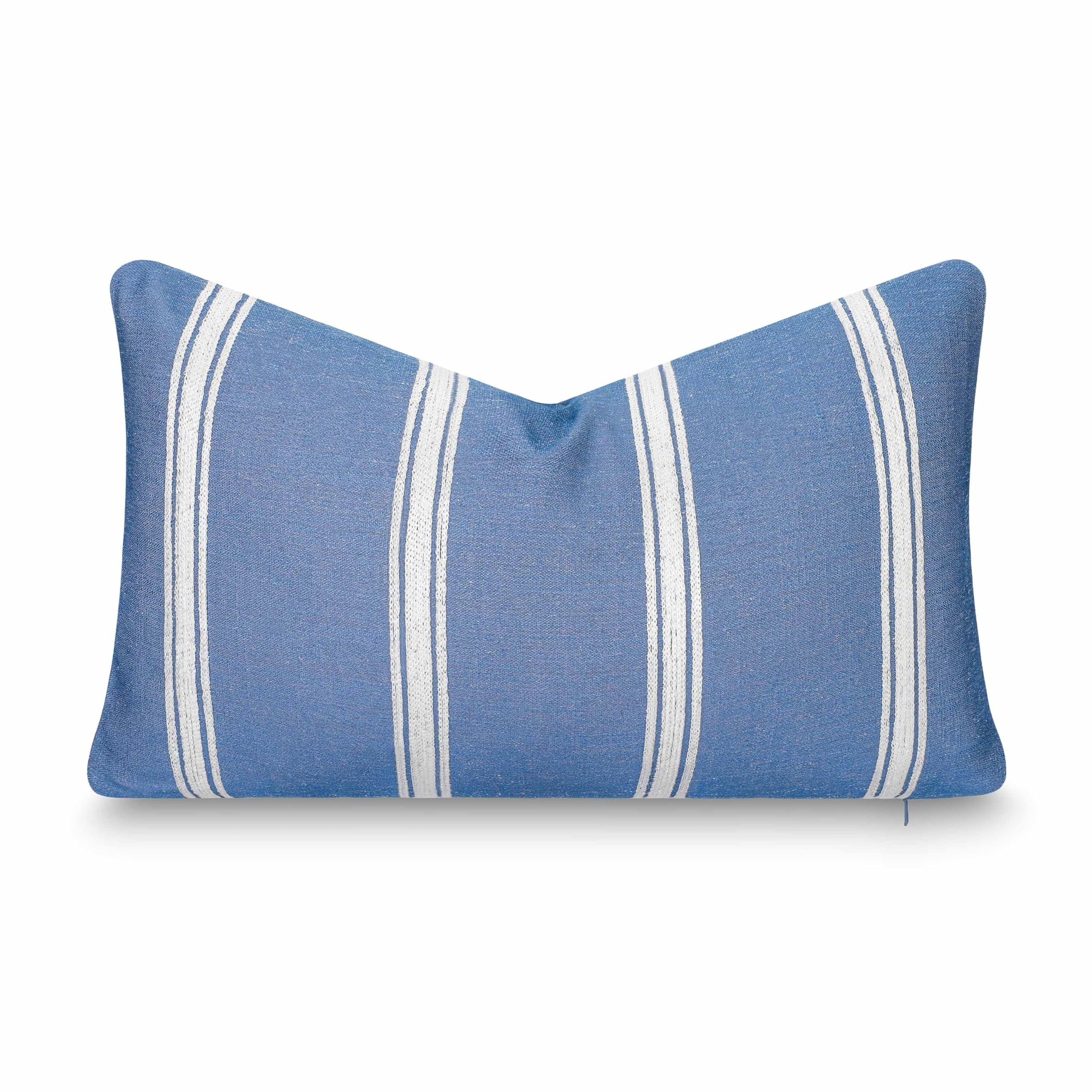 Crumbs Home California Casual Coastal Indoor Outdoor Lumbar Pillow Cover, 12"x20" Water Repellent... | Amazon (US)