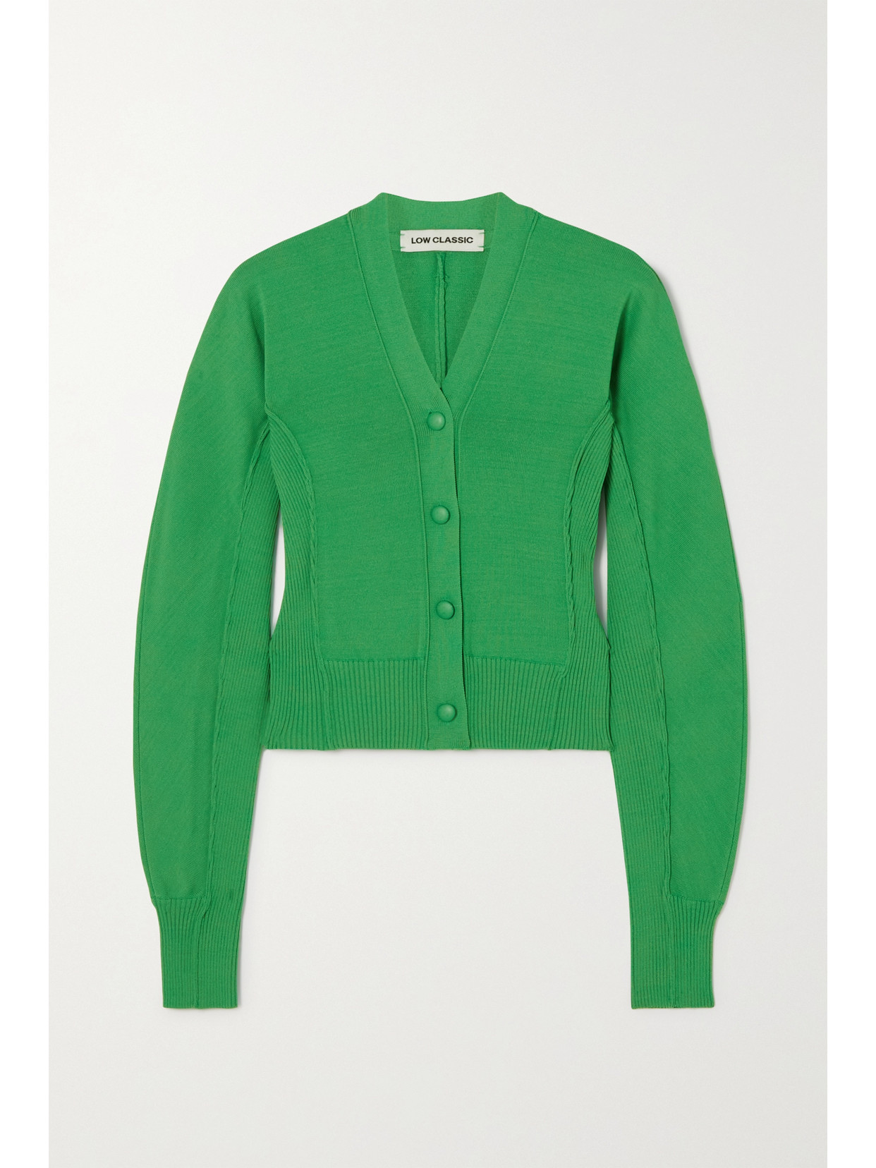 LOW CLASSIC - Knitted Cardigan - Green | NET-A-PORTER (US)