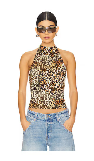 Halter Top in Leopard | Revolve Clothing (Global)