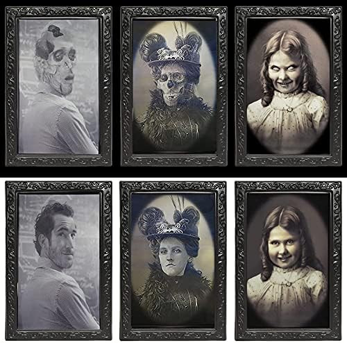 Halloween Decoration 3D Changing Face Moving Picture Frame Portrait Horror Decoration for Horror ... | Amazon (CA)