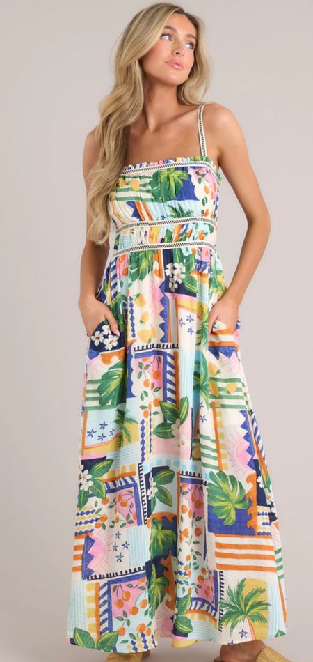 Tropical print maxi dress

#LTKtravel #LTKfindsunder100