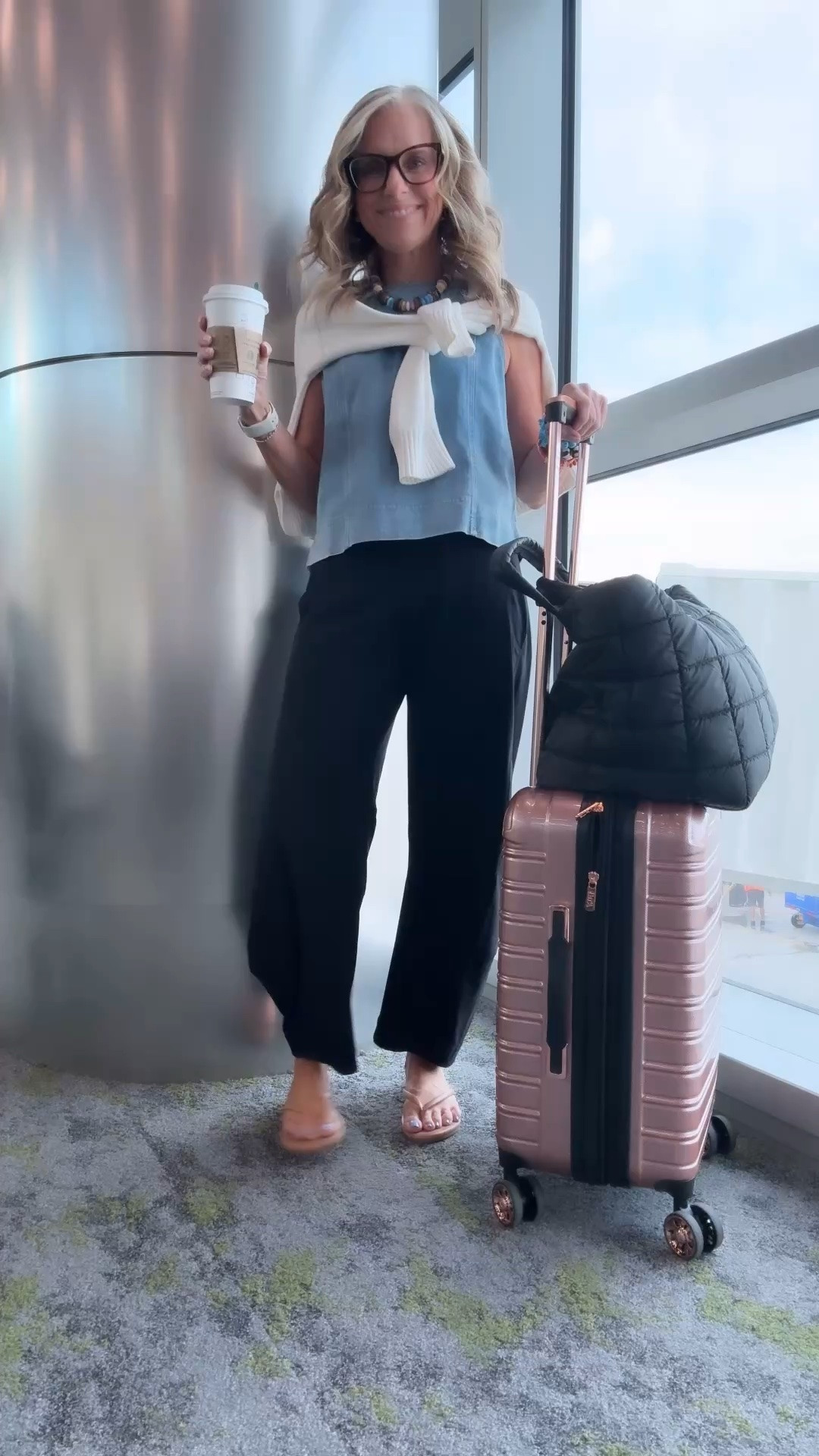 If you’ve been around here longer than a day, then you know I can’t stop yammering on about these pants. They’re off the charts comfy and cute. 
I’m wearing 4 
Use LISAXSPANX on Spanx and get 15% off your first Spanx purchase. A match made in heaven
@Ruti @Spanx @Anthropologie

#LTKgrwm #LTKOver40 #LTKSaleAlert
