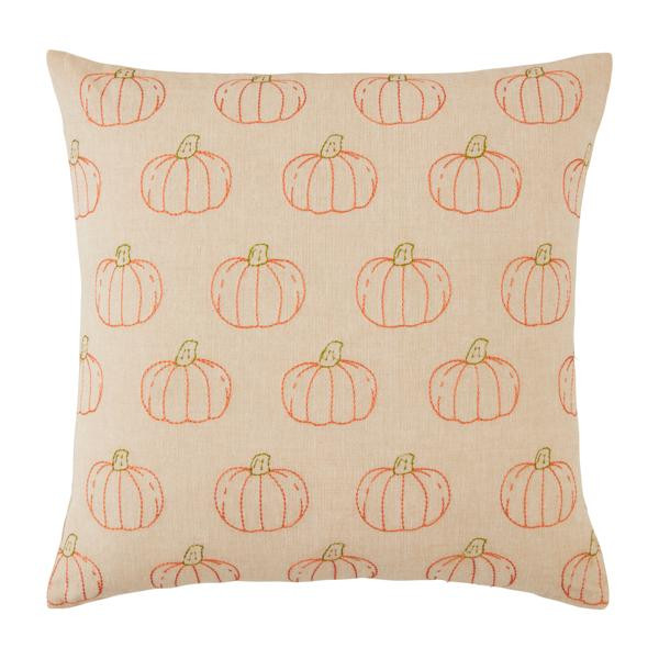 Embroidered Pumpkin Pillow | Mud Pie