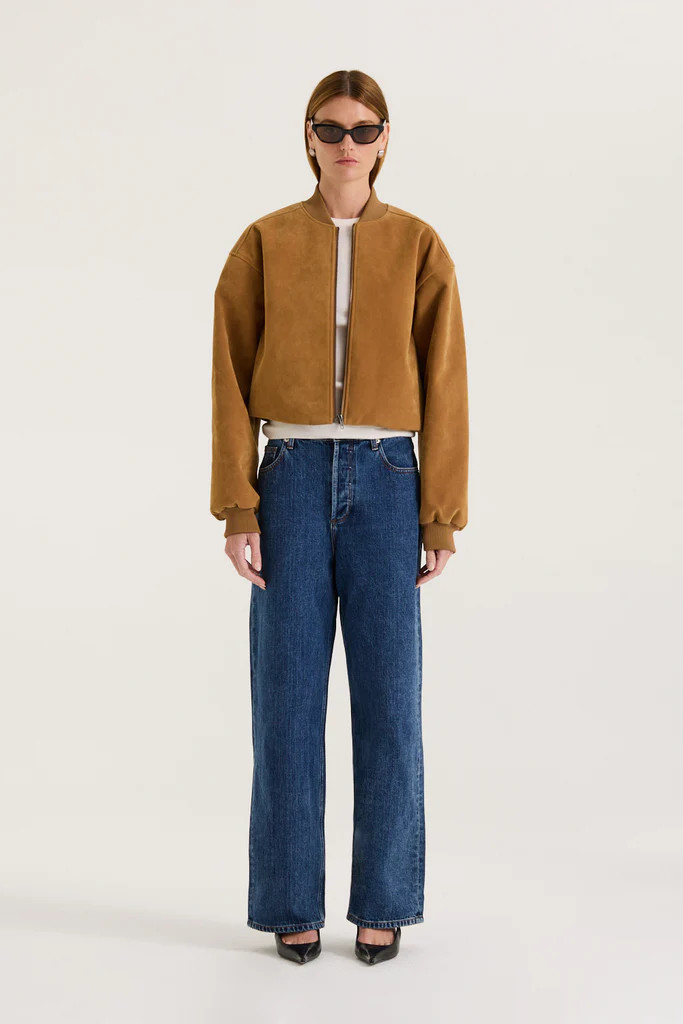 Mara Suede Bomber | Henne