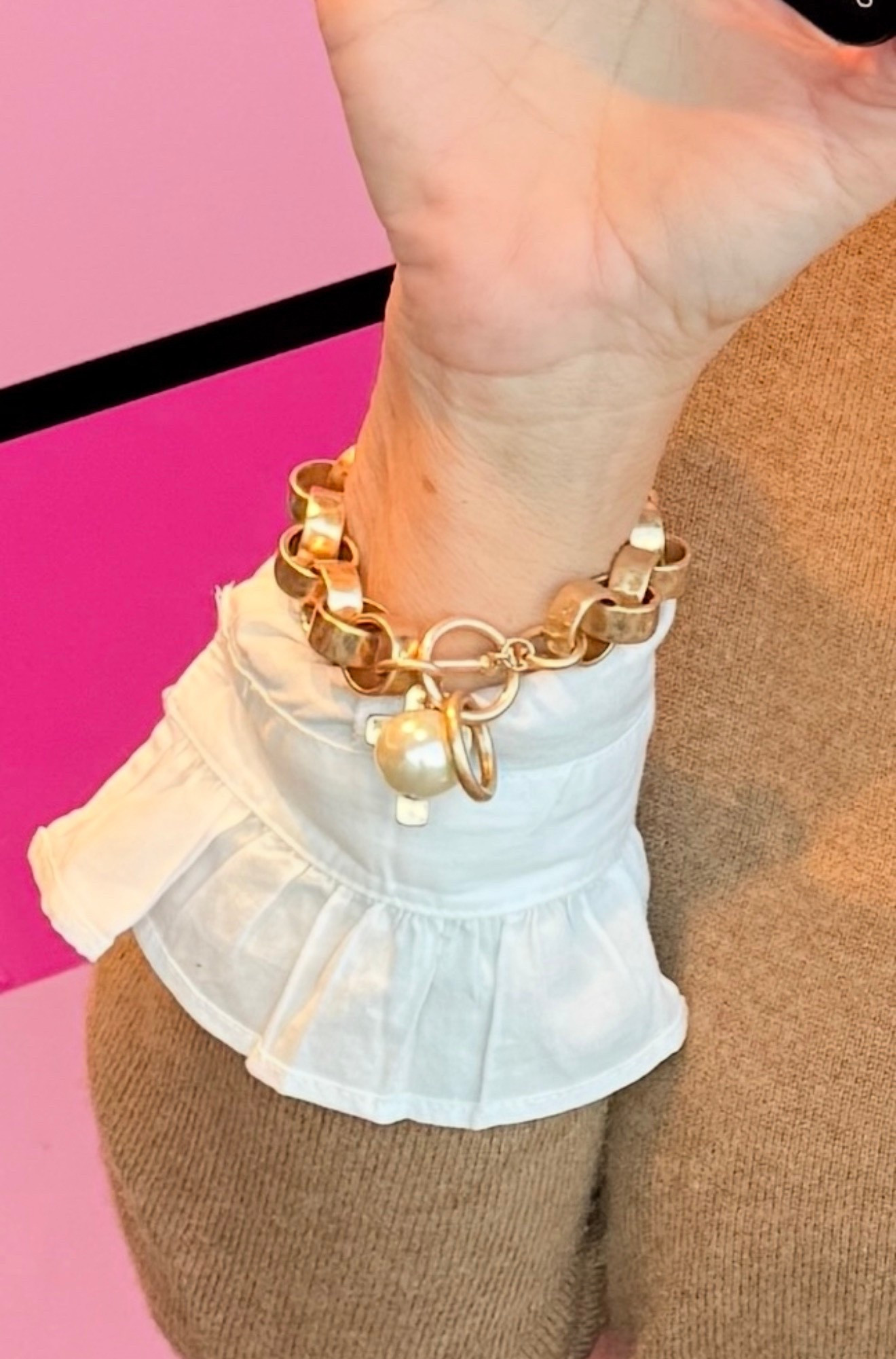 I got so make compliments … on my arm candy !! $38.00 great bracelet for the price.  