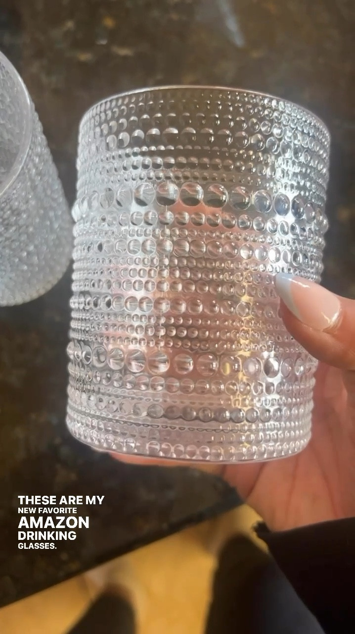 Trend alert! Amazon find! Love the look of these trending double old fashioned glasses and highball glasses I got from Amazon! I’ve had my eye on the clear ones but I love the fun colors too! Linked these exact ones and another fun color too! These would be great for your next party or to enjoy your favorite beverage everyday! Hobnail glasses, vintage glasses, drink ware, entertaining, #LaidbackLuxeLife

Follow me for more fashion finds, beauty faves, and lifestyle, home decor, sales and more! So glad you’re here!! XO, Karma

#LTKparties #LTKhome #LTKfindsunder50