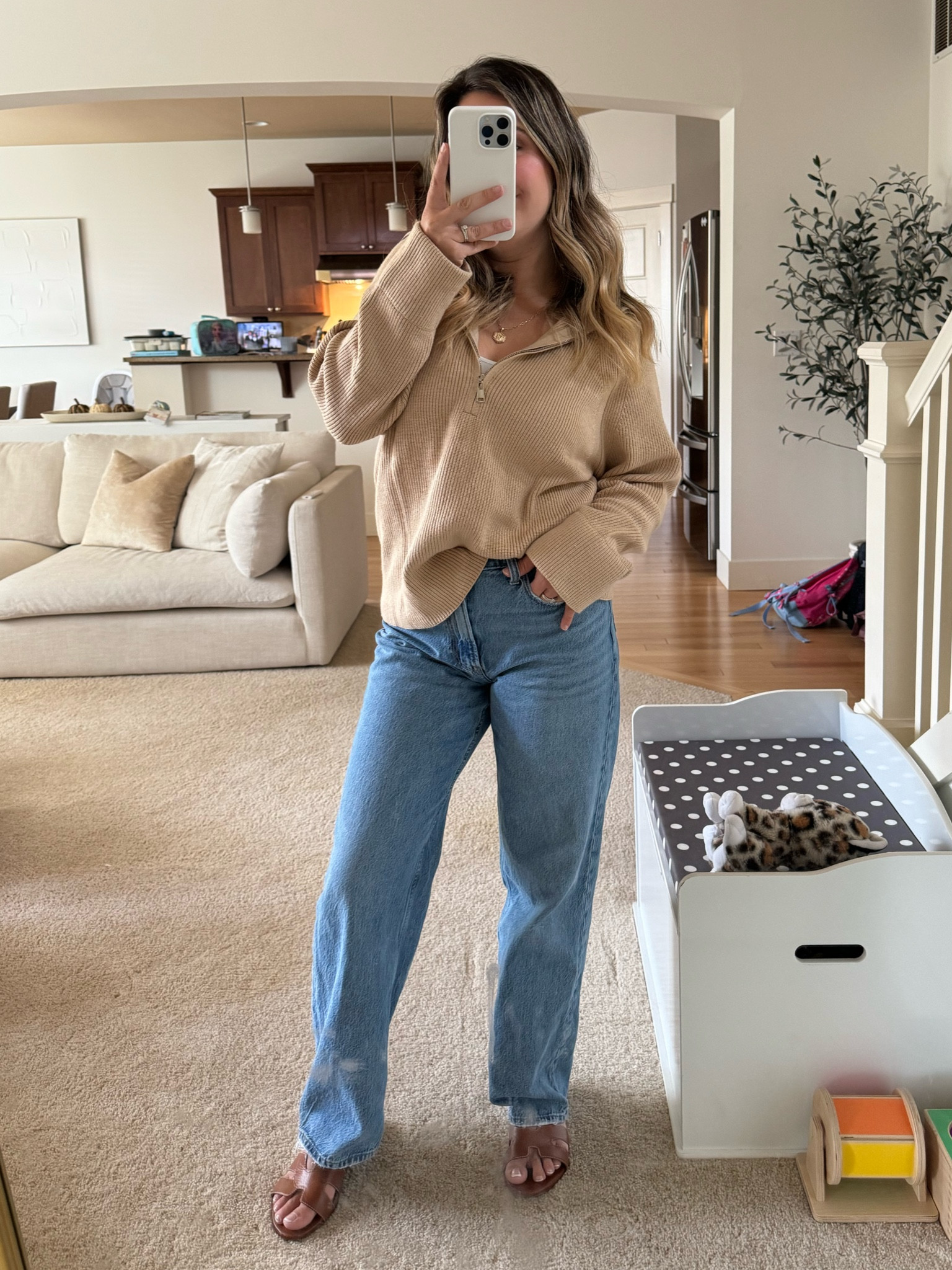 The weather is giving cozy vibes! 🍂🍁 
This sweater is under $40 

#LTKStyleTip #LTKFindsUnder50 #LTKSeasonal