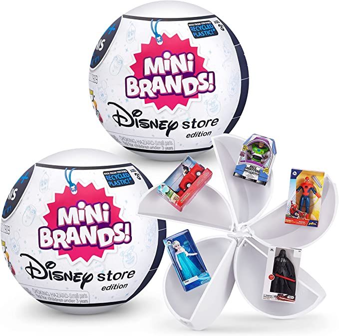 5 Surprise Disney Mini Brands Collectible Toys by ZURU - Great Stocking Stuffers - Disney Store E... | Amazon (US)