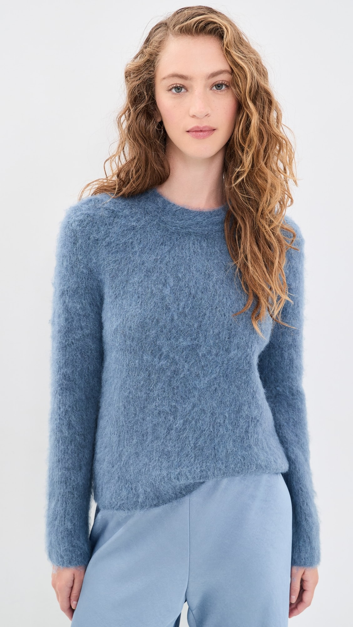 Brushed Alpaca Crew Neck Pullover | Shopbop