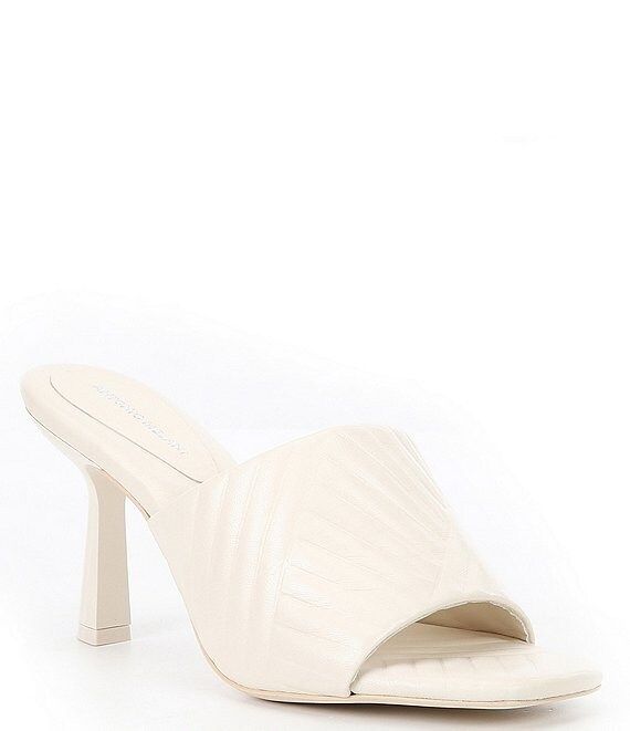 Mazie Leather Square Toe Dress Sandals | Dillard's