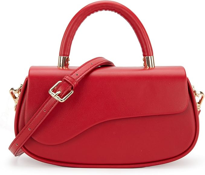 Milan Chiva Small Elegant Top Handle Purses for Women Mini Handbags Cute Crossbody Purse | Amazon (US)