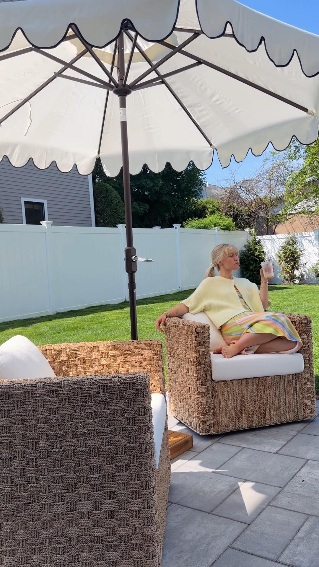 #ad transforming our first backyard space with @wayfair 🤍👏🏻🪑☀️
#Wayfair #WayfairPartner #wishyouwerehere #outdoor