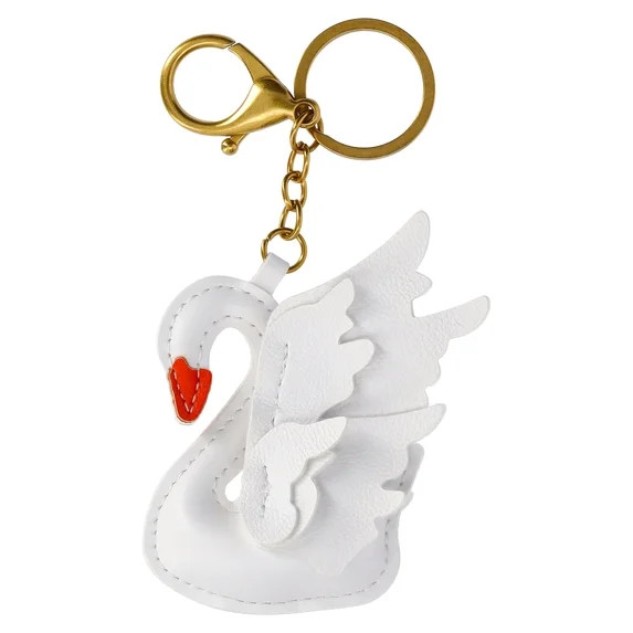 No Boundaries Women's White Swan Bag Charm, White | Walmart (US)