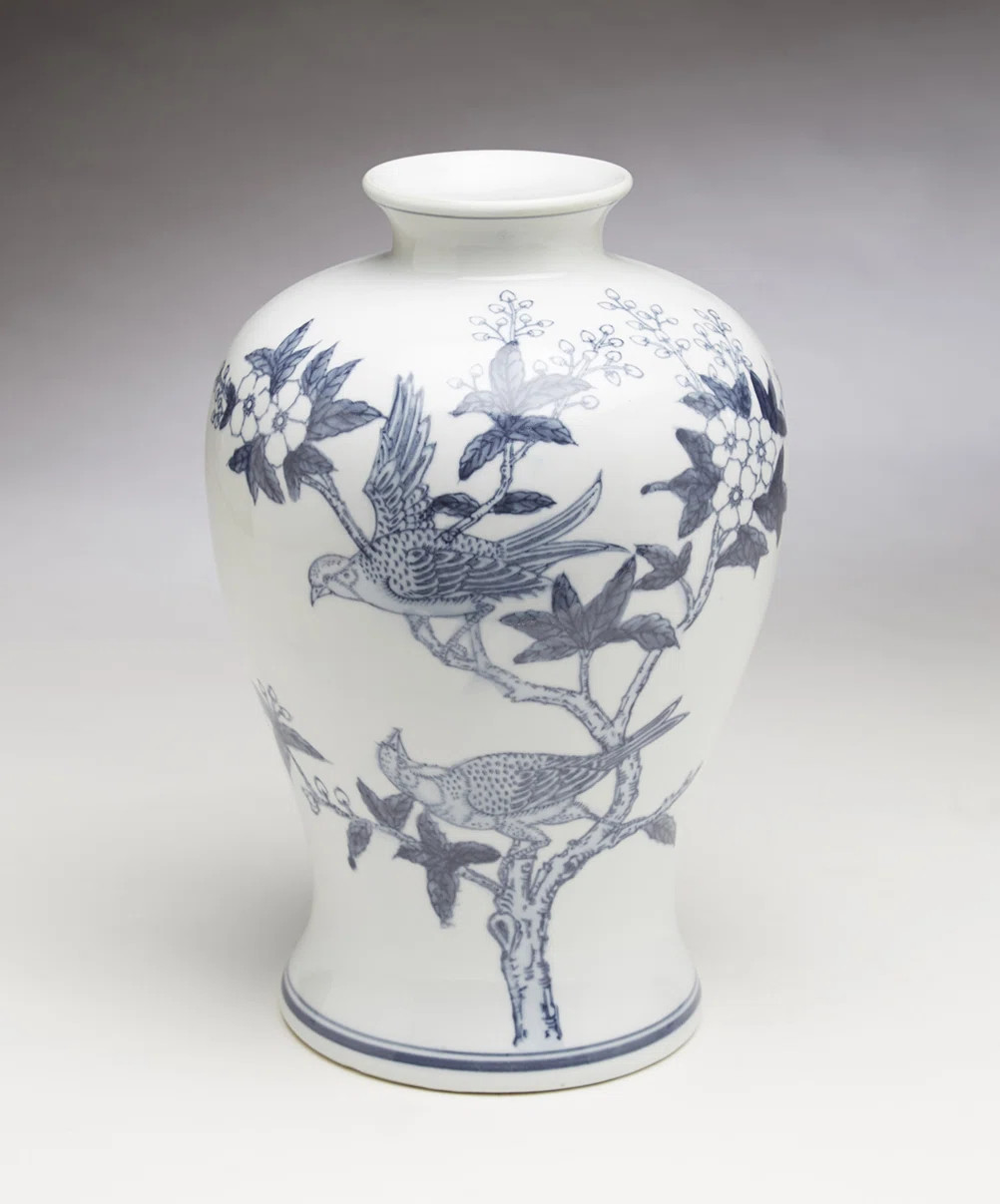 Charlton Home® Ferretti Bird and Floral Table Vase & Reviews | Wayfair | Wayfair North America