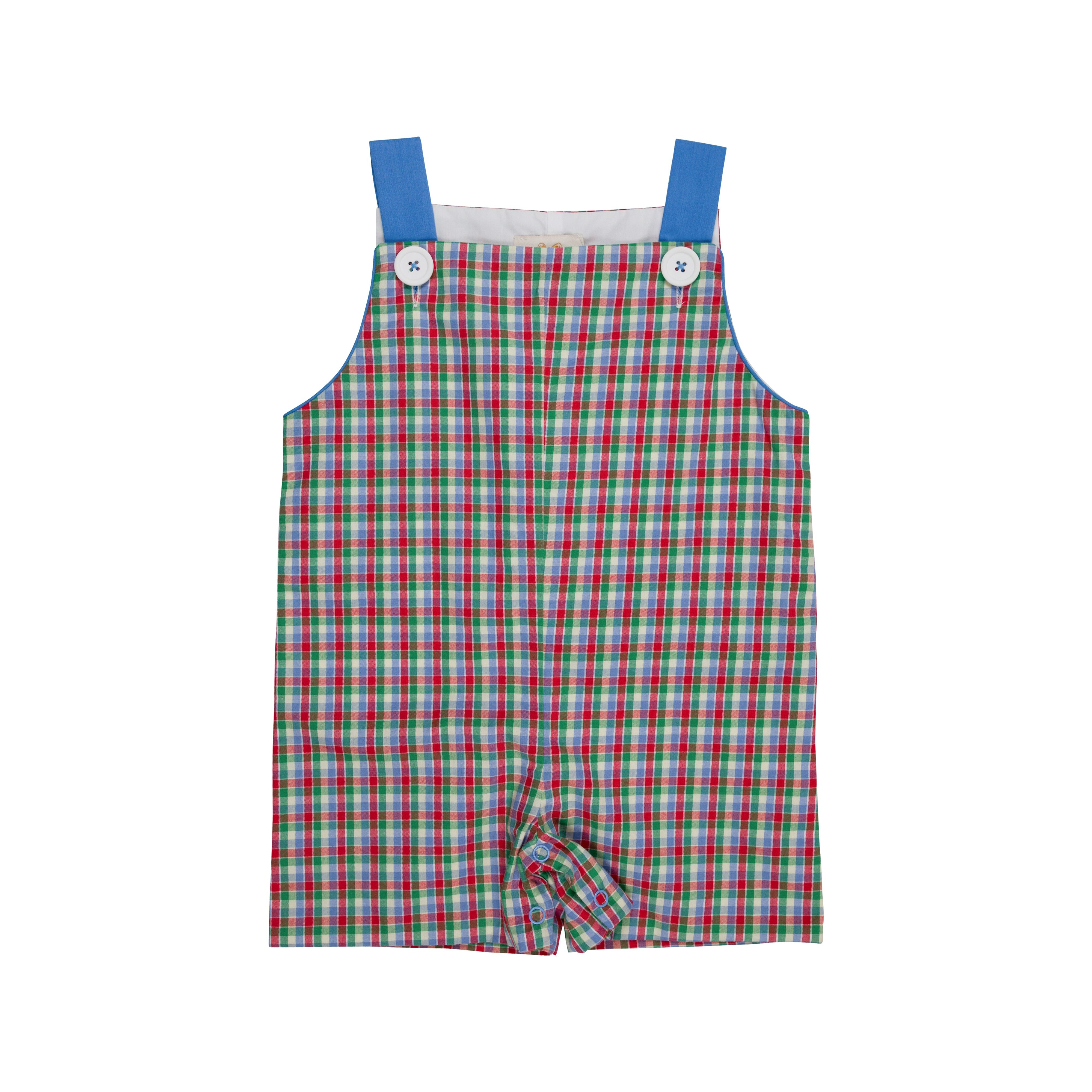 Teddy's Tab Jon Jon - Miss Porter's Plaid with Park City Periwinkle | The Beaufort Bonnet Company