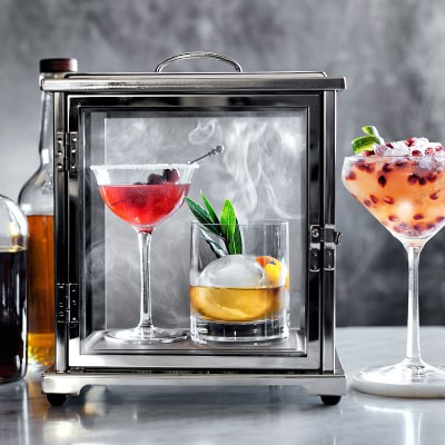 Crafthouse by Fortessa Cocktail Smoking Box | Williams Sonoma | Williams-Sonoma