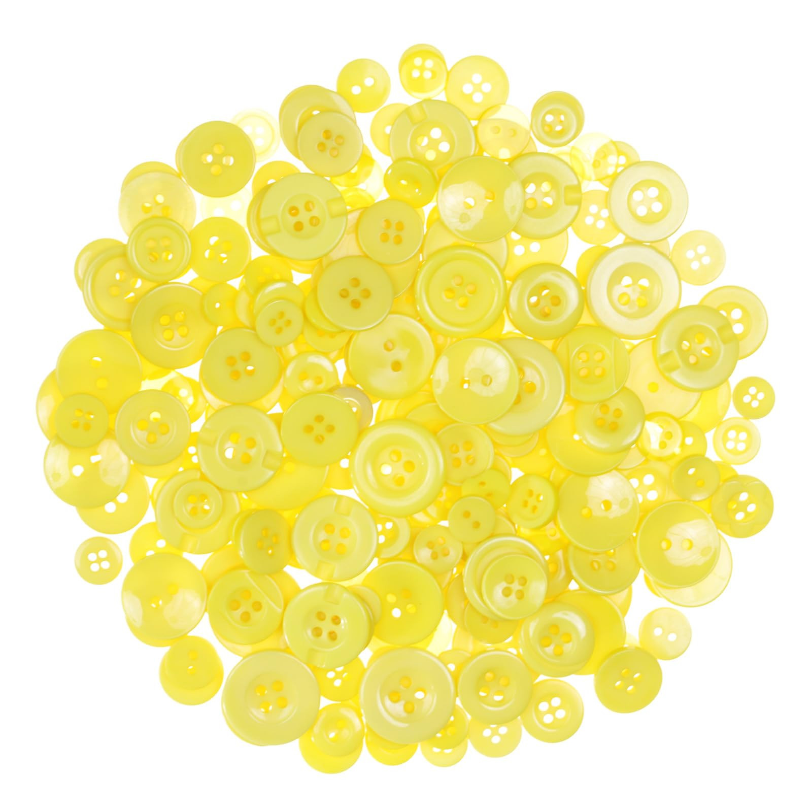 450-550pcs Assorted Size Yellow Buttons for Sewing, Arts & DIY Crafts Decoration - 0.3-1 inch | Amazon (US)